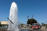 Power lines and water hydrant hit in traffic collision