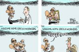 Chip Bok—Ebola Workers