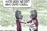 Chip Bok: Silly Shirts –Keep the Chip on board: Adopt a Reporter today!