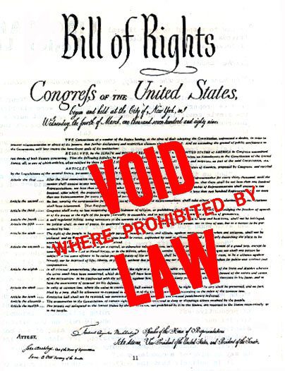 Bill of Rights Prohibited