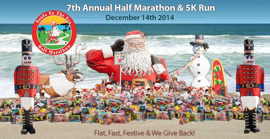 Annual Santa to the Sea Half-Marathon, 5K and Relay