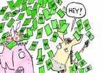 Cartoonist Chip Bok: Jeb & Hillary soaking up cash