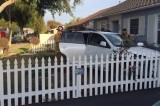 Ventura: Car driven through fence–Comes to rest on front lawn