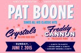 Family Music Festival- Pat Boone, The Crystals, Freddy Cannon- Sunday