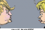 Cartoonist Chip Bok: Hillary and Trump on 9/11