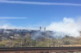 Ventura Fire Department douse blaze by Railroad Tracks and 101 Fwy.