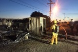 Fire takes out construction office on Channel Dr. in Ventura