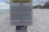 Homeowners’ lawsuit:  County’s beach-sign ban flouts First Amendment