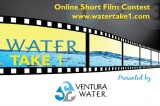 Ventura Water announces 5th Annual Water: Take 1 Online Short Film Festival