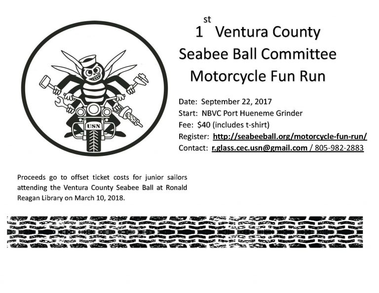 Seabees: 1st Ventura County Seabee Ball Committee Motorcycle Fun Run