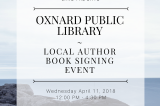 Oxnard Public Library Local Author Book Signing – Tim Pompey at 4 PM!