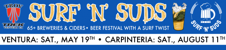 Surf ‘n’ Suds Beer Festival – Saturday, May 19th at San Buenaventura State Park!