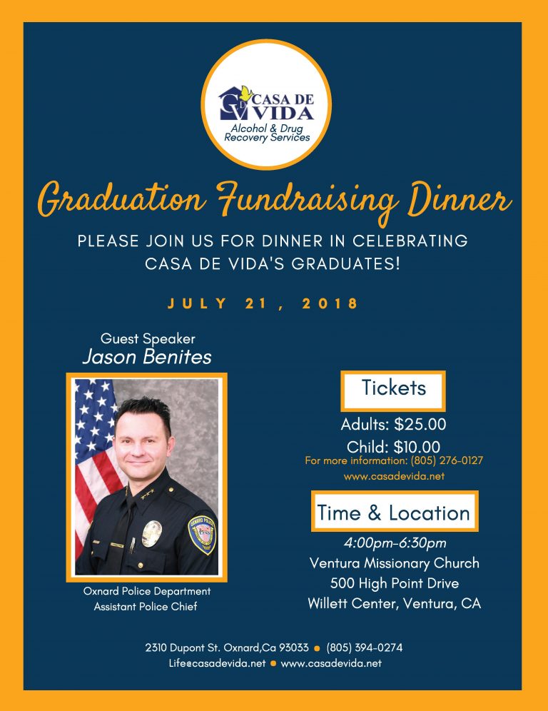 Casa De Vida 14th Annual Graduation Fundraising Dinner