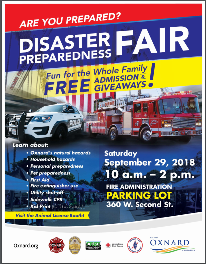 Disaster Preparedness Fair – Oxnard, CA