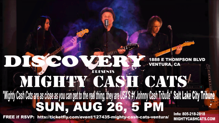Mighty Cash Cats’ at Discovery Ventura, Sun Aug 26, 5 pm