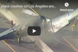 WWII Plane With German Markings Crash Lands on LA Freeway (VIDEOS)