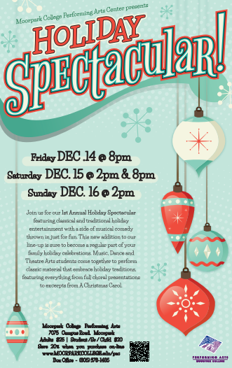 Moorpark College to Celebrate the Holidays and the Arts During its First Annual “Holiday Spectacular”