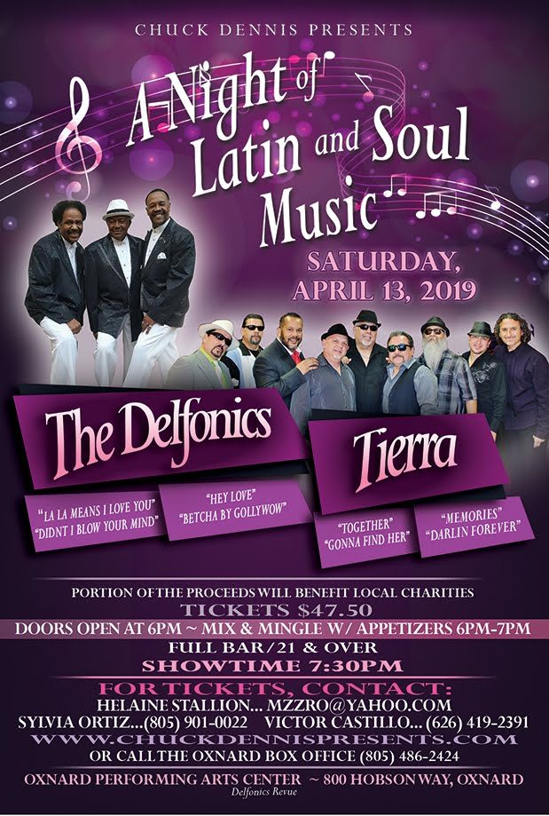 A Night of Latin and Soul Music The Delfonics and Tierra-Tickets On Sale Now!