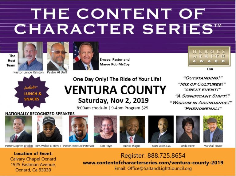 Content of Character Series Coming to Ventura County