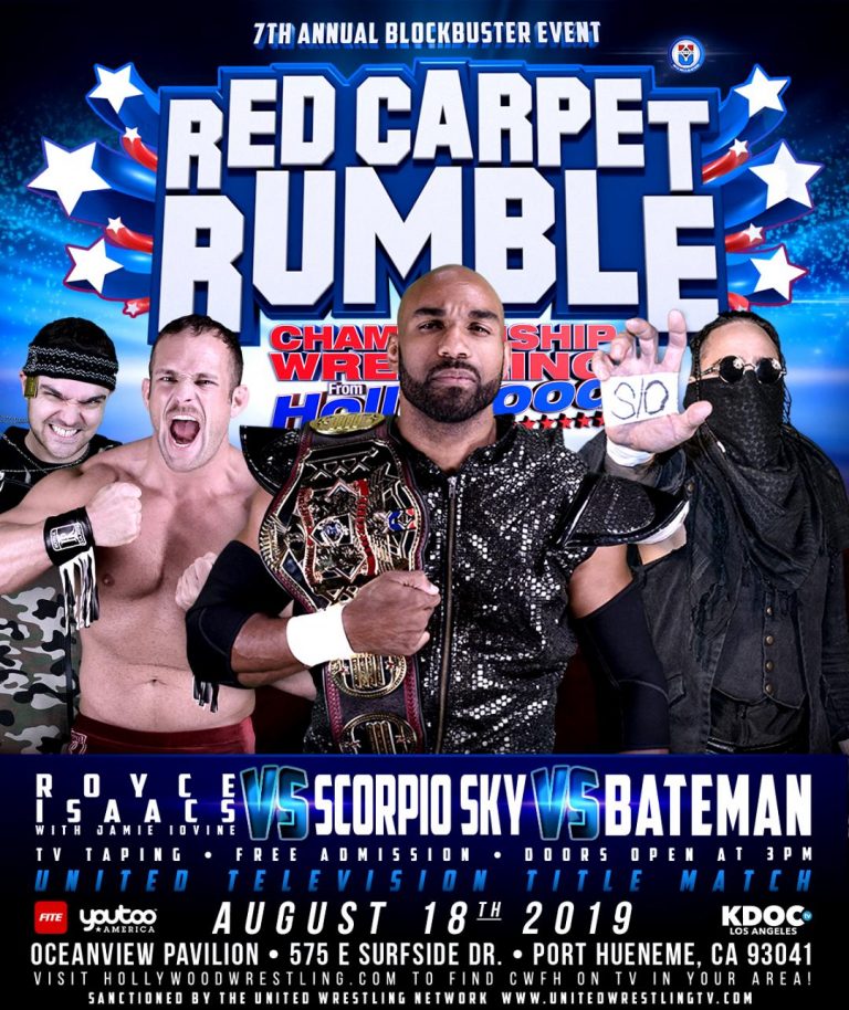 Red Carpet Rumble! CWFH TV Event Sunday August 18, 2019
