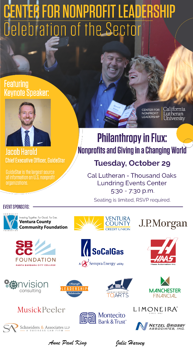 Center for Nonprofit Leadership Presents Philanthropy in Flux: Nonprofits and Giving in a Changing World