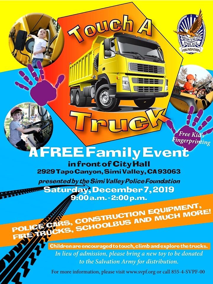 Free Event – Touch A Truck, December 7, 2019, 9:00 a.m.–2:00 p.m.