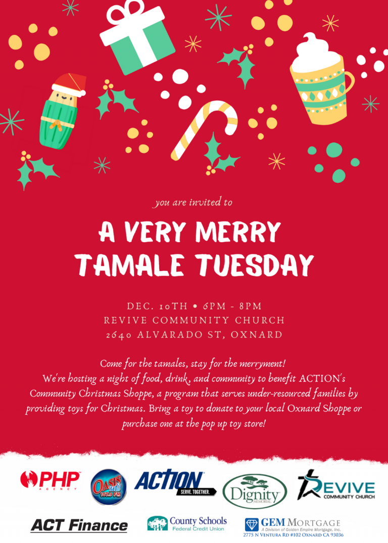 Tamale Tuesday – December 10th at Revive Community Church