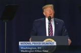 POLITICS | Trump Opens National Prayer Breakfast Speech With Unnamed Shots At House Speaker Nancy Pelosi And Sen. Mitt Romney