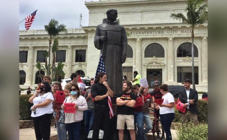 August 15th Defend Father Serra Rally