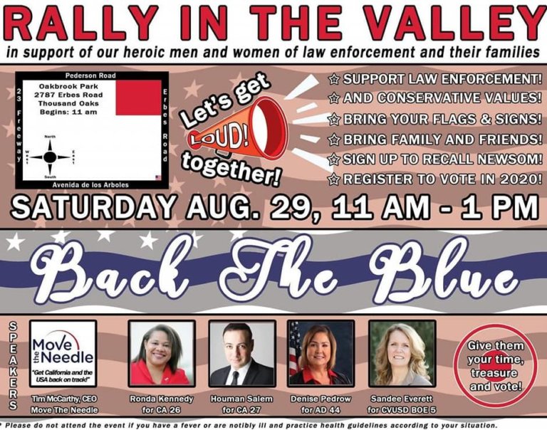 Back the  Blue Rally in the Valley
