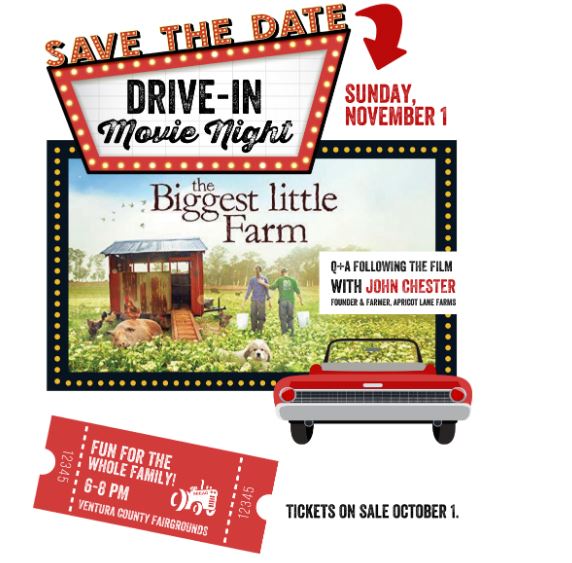 Did You Hear? Join SEEAG and John Chester at the DRIVE-IN on November 1