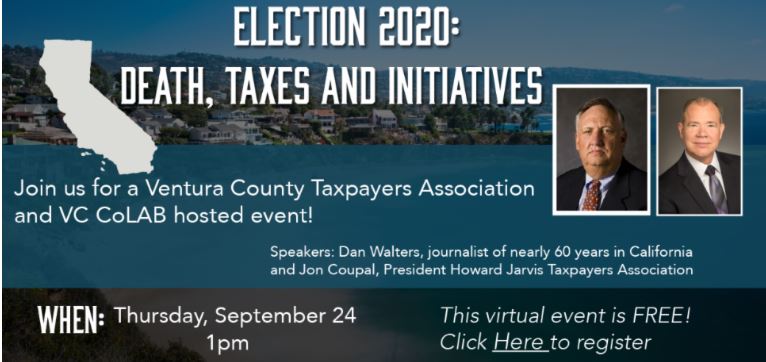 Free Zoom Event! Election 2020! Death and Taxes