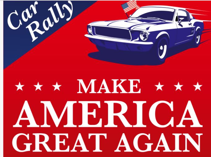 Make America Great Again Car Rally