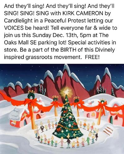 Kirk Cameron and Friends Caroling by Candelight – December 13th