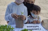 Agromin and Plantel Nurseries Give Away Potting Soil & Vegetable Seedlings To SEEAG’s “Let’s Grow A Garden” Students & Families