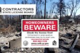 Wildfire Survivors Urged To Hire Only Licensed Contractors For Repairs, Debris Clearing Or Rebuilding
