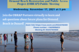 Ormond Beach Restoration And Access Plan Public Outreach Meeting